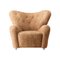 Honey Sheepskin the Tired Man Lounge Chair by Lassen 2