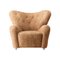 Honey Sheepskin the Tired Man Lounge Chair by Lassen, Image 2