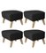 Dark Grey Natural Oak Rafsimonsvidar3 My Own Chair Footstools by Lassen, Set of 4 2