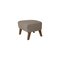 Dark Beige Smoked Oak Rafsimonsvidar 3 My Own Chair Footstools by Lassen, Set of 4 3