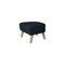 Blue Natural Oak Raf Simons Vidar 3 My Own Chair Footstools by Lassen, Set of 4 3