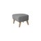 Grey Natural Oak Raf Simons Vidar 3 My Own Chair Footstools by Lassen, Set of 4, Image 3