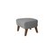 Grey and Smoked Oak Raf Simons Vidar 3 My Own Chair Footstools by Lassen, Set of 4 3