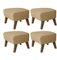 Sand Smoked Oak Raf Simons Vidar 3 My Own Chair Footstools by Lassen, Set of 4 2