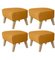 Orange Natural Oak Raf Simons Vidar 3 My Own Chair Footstools by Lassen, Set of 4 2