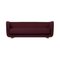 Maroon and Natural Oak Raf Simons Vidar 3 Vilhelm Sofa by Lassen, Image 1