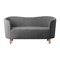 Grey and Natural Oak Sahco Nara Mingle Sofa by Lassen 2