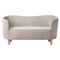 Sahco Nara Mingle Sofa in Beige und Eiche natur von Lassen 1