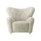 Fauteuil The Tired Man en Peau de Mouton Vert par Lassen 2