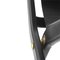 Black Stained Oak and Black Leather Saxe Chairs by Lassen, Set of 4, Image 7