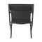 Black Stained Oak and Black Leather Saxe Chairs by Lassen, Set of 4 4