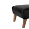 Black Leather and Smoked Oak My Own Chair Footstools by Lassen, Set of 4 4