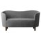Grey and Smoked Oak Sahco Nara Mingle Sofa by Lassen, Image 1