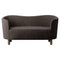 Brown and Smoked Oak Sahco Nara Mingle Sofa by Lassen 1