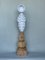 Echo on Wood Hand Carved Marble Sculpture by Tom Von Kaenel 2