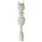 Sculpture en Marbre Cat King par Tom Von Kaenel 1