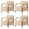 Dedar/Artemidor Arch Lounge Chairs by Mazo Design, Set of 4 1
