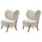 Moonlight Sheepskin Tmbo Lounge Chairs by Mazo Design, Set of 2 2