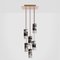 Lamp One 6-Light Hanging Lamp in Black Marble by Formaminima, Image 3