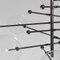 RD15 12 Arms Black Gunmetal Hanging Lamp by Schwung, Image 4