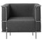 Modern Grey Lounge Chair by Kristina Dam Studio 1