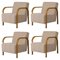 Daw/Mohair & McNutt Arch Lounge Chairs by Mazo Design, Set of 4 2