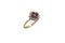 Anello vintage in oro con rubini e diamanti, anni '60, Immagine 4