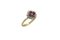 Vintage Gold Ring with Rubies and Diamonds, 1960s 4