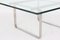Stainless Steel and Glass CH106 Coffee Table by Hans J. Wegner for Carl Hansen & Søn, 1970s 4