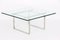Stainless Steel and Glass CH106 Coffee Table by Hans J. Wegner for Carl Hansen & Søn, 1970s, Image 6