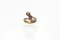 French Trilogy Ring with Ruby and Diamonds, 1890s, Image 5