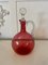 Victorian Cranberry Glass Decanter, 1860s, Image 1
