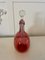 Victorian Cranberry Glass Decanter, 1860s 2