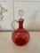 Victorian Cranberry Glass Decanter, 1860s 4