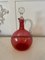 Victorian Cranberry Glass Decanter, 1860s 5