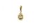 Vintage Gold Pendant with Teardrop Diamond 0.40ct, 1950s 5