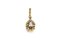 Vintage Gold Pendant with Teardrop Diamond 0.40ct, 1950s 4