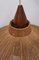 Wall Lamp in Teak and Sisal from Temde, Switzerland, 1960s, Image 8