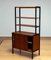 Scandinavian Bookcase in Teak with Black Lacquered Stands by Bertil Fridhagen for Bodafors, 1960s 8