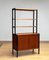 Scandinavian Bookcase in Teak with Black Lacquered Stands by Bertil Fridhagen for Bodafors, 1960s 1