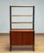 Scandinavian Bookcase in Teak with Black Lacquered Stands by Bertil Fridhagen for Bodafors, 1960s 10