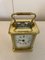 Horloge de Carrosse Victorienne Miniature en Laiton, 1880s 3