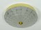 Mid-Century Ceiling Light with Op Art Relief Pattern 1