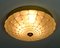 Mid-Century Ceiling Light with Op Art Relief Pattern 7