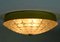 Mid-Century Deckenlampe mit Op Art Relief Muster 11