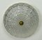 Mid-Century Ceiling Light with Op Art Relief Pattern 9