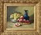 Leroy, Still Life with Fruit and Jug, 1890s, Oil on Canvas, Framed 1