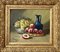 Leroy, Still Life with Fruit and Jug, 1890s, Oil on Canvas, Framed, Image 1