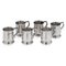 Victorian Silver Shot Tankards from Hunt & Roskell, 1888, Set of 6 1