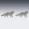 Silver Fox Salt and Pepper Cellars, London, 1970s, Set of 2, Image 3